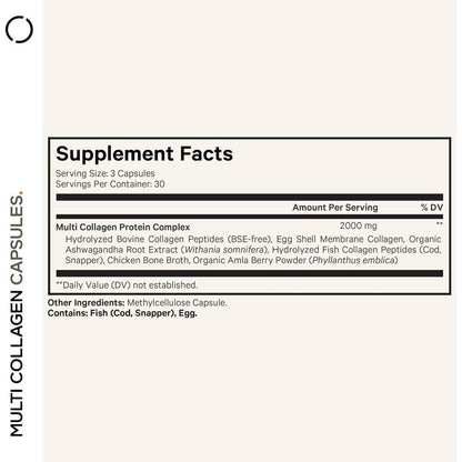 Premium Collagen Supplement Capsules for Skin and Hair