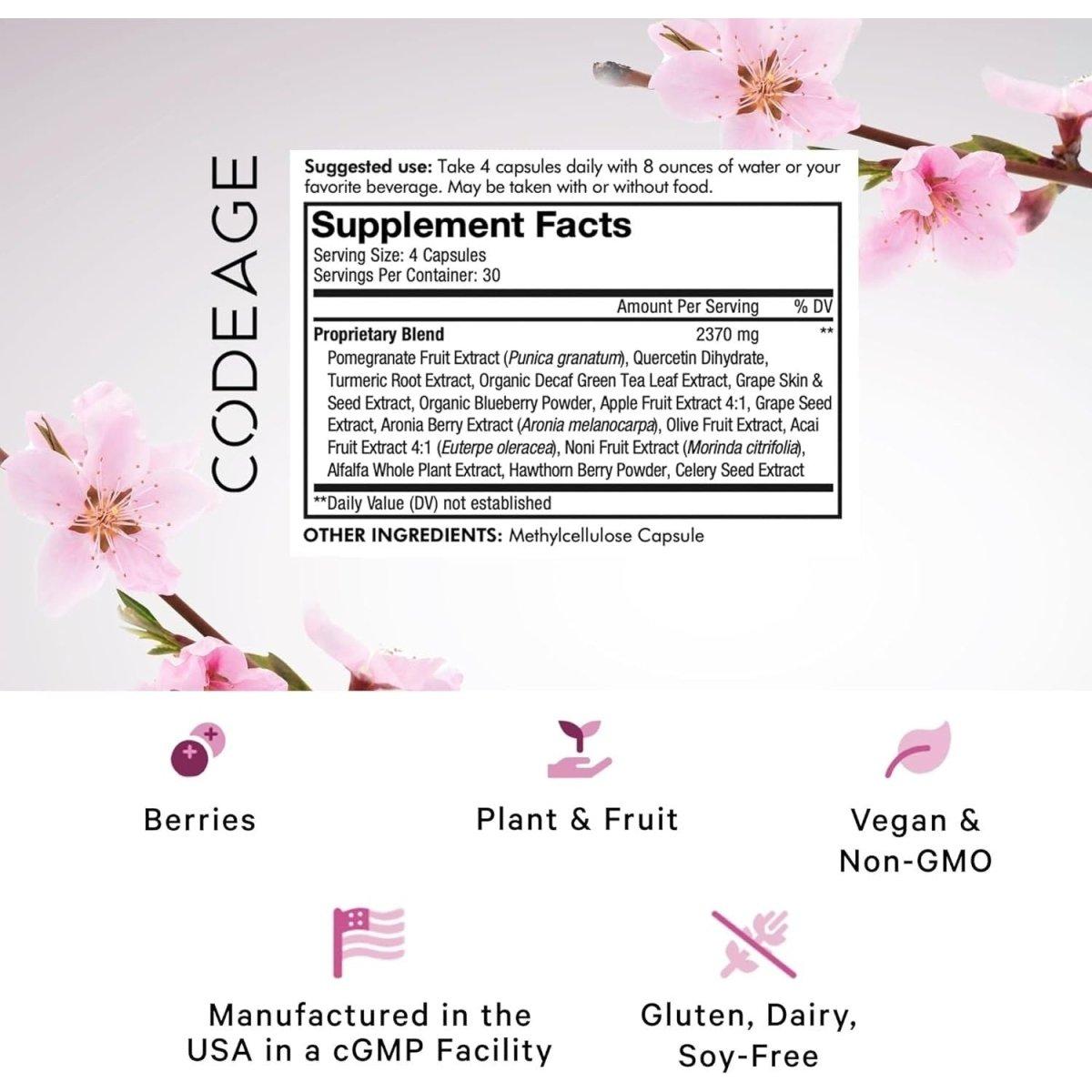 Premium Antioxidant Supplement with Quercetin and Resveratrol Capsules