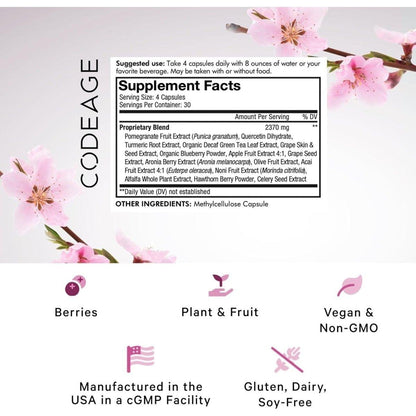 Premium Antioxidant Supplement with Quercetin and Resveratrol Capsules