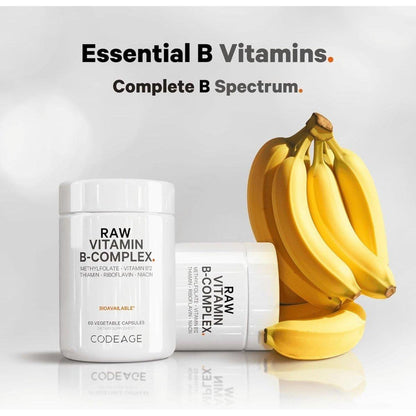Natural Vitamin B Complex Supplement - 60 Count