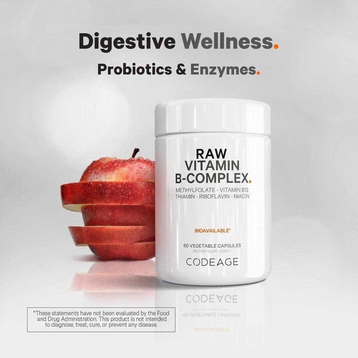Natural Vitamin B Complex Supplement - 60 Count