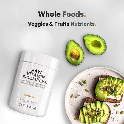 Natural Vitamin B Complex Supplement - 60 Count