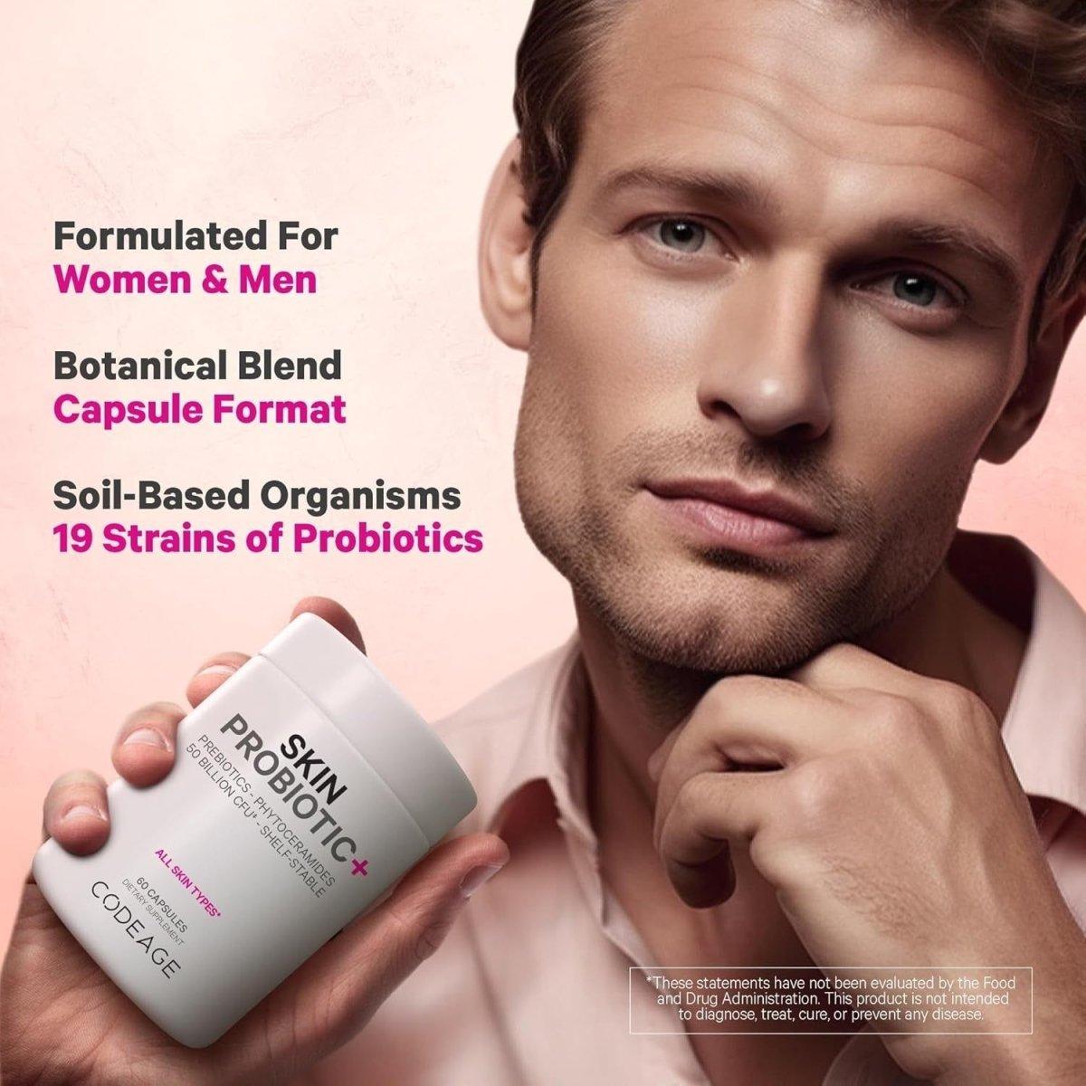 Natural Probiotic Skin Capsules with Vitamin C & Botanicals