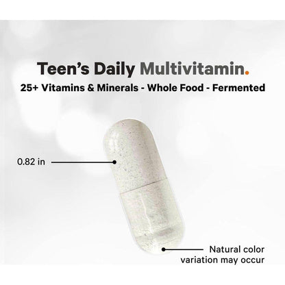 Natural Teen Multivitamin Supplement - 60 Capsules