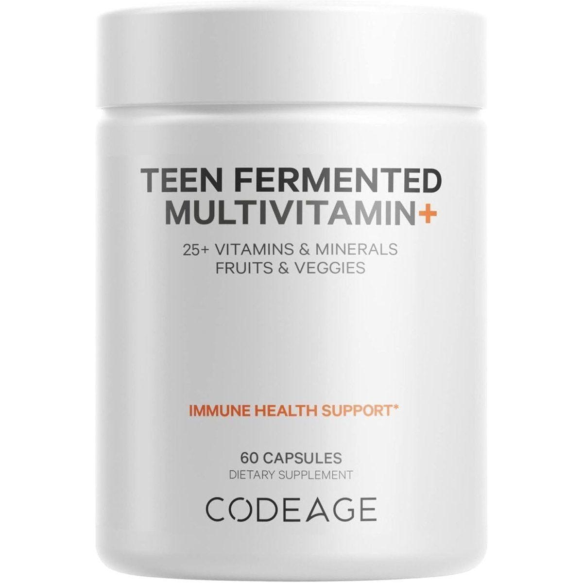 Natural Teen Multivitamin Supplement - 60 Capsules - Mycosmeticslondon