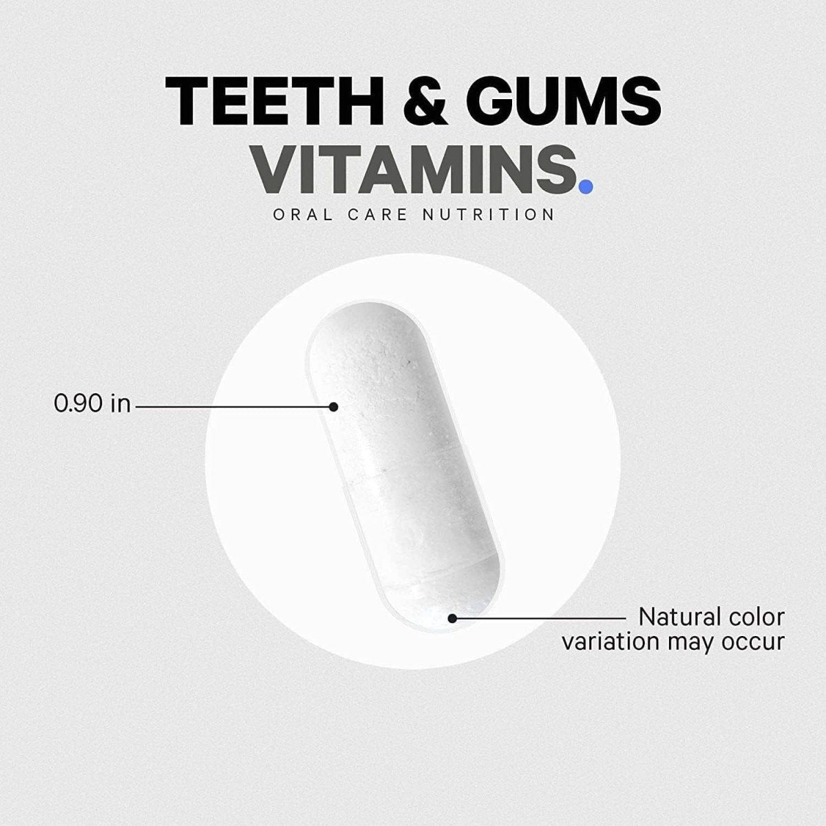 Natural Teeth & Gum Supplements with Calcium & Probiotics