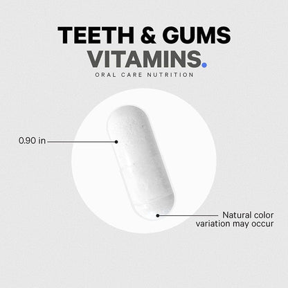 Natural Teeth & Gum Supplements with Calcium & Probiotics