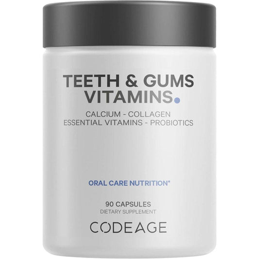 Natural Teeth & Gum Supplements with Calcium & Probiotics - Mycosmeticslondon