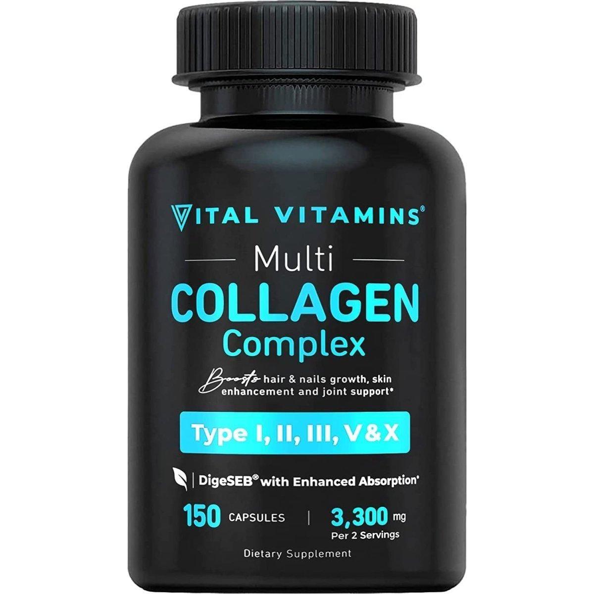 Premium Collagen Supplement - 150 Capsules - Mycosmeticslondon