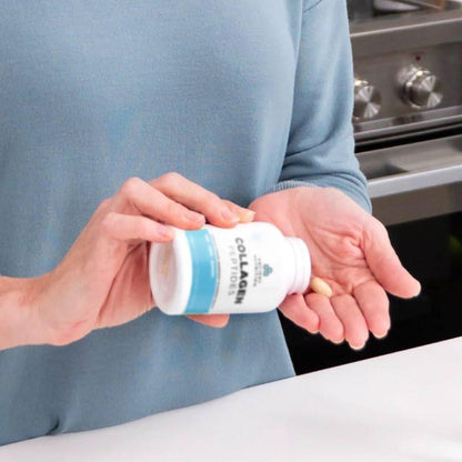 Natural Collagen Peptides Supplement Tablets