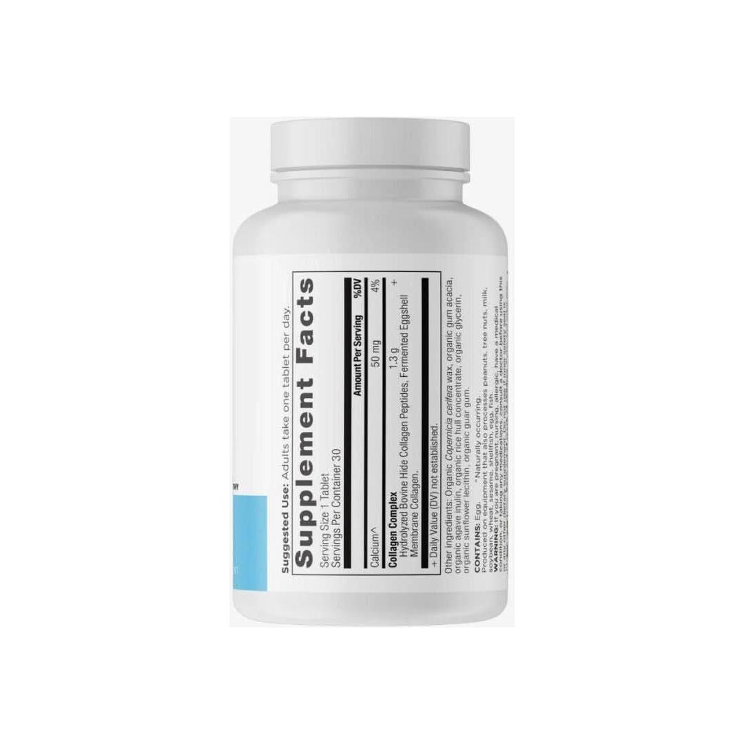 Natural Collagen Peptides Supplement Tablets