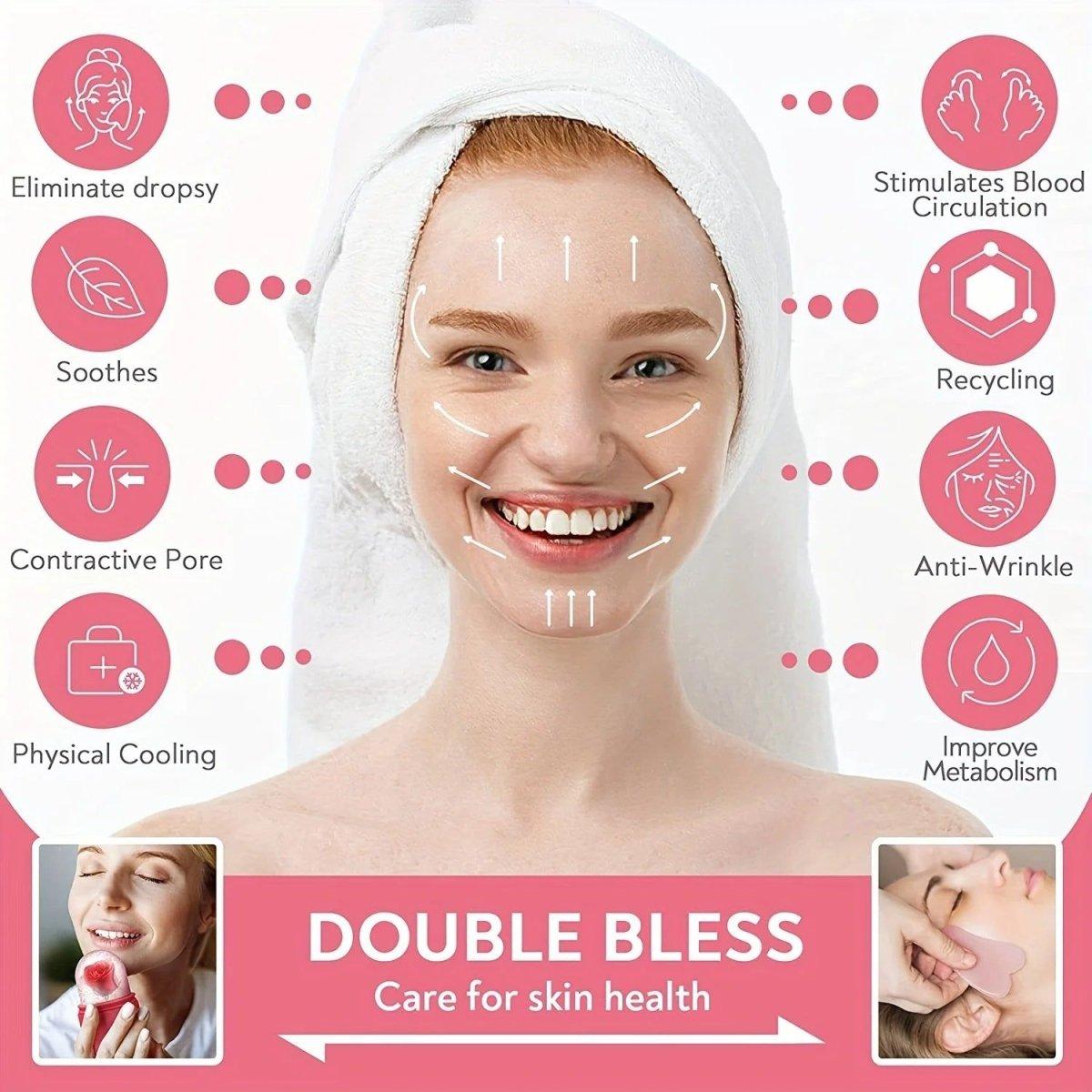 Cooling Facial Massage Roller for Glowing Skin