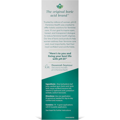 Natural Vaginal Balance Moisturizing Suppositories 14 Pack