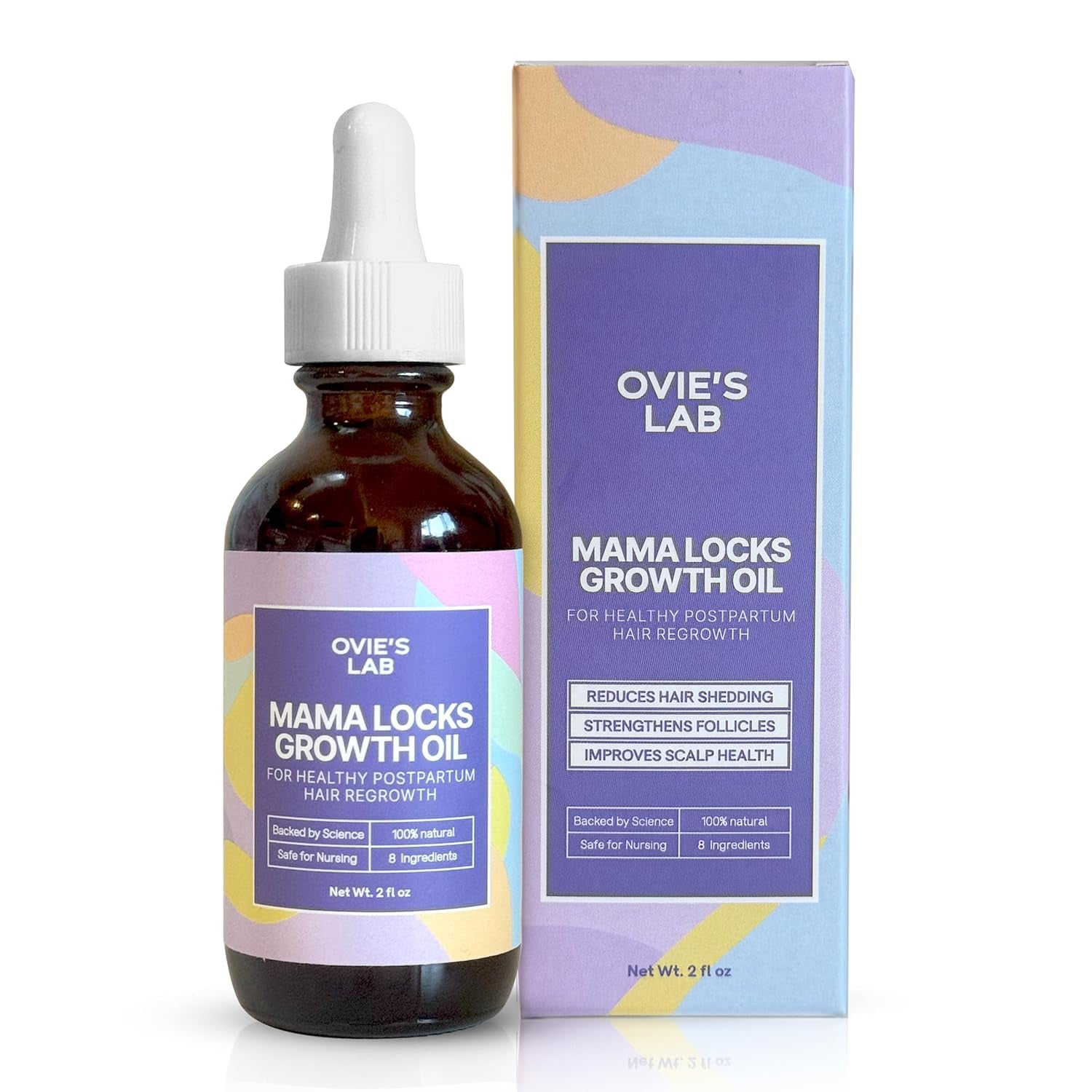 Natural Hair Growth Oil for Postpartum Regrowth 60ml - Mycosmeticslondon