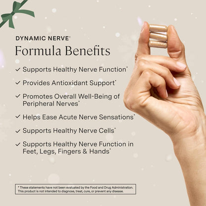 Natural Nerve Support Dietary Supplement Capsules