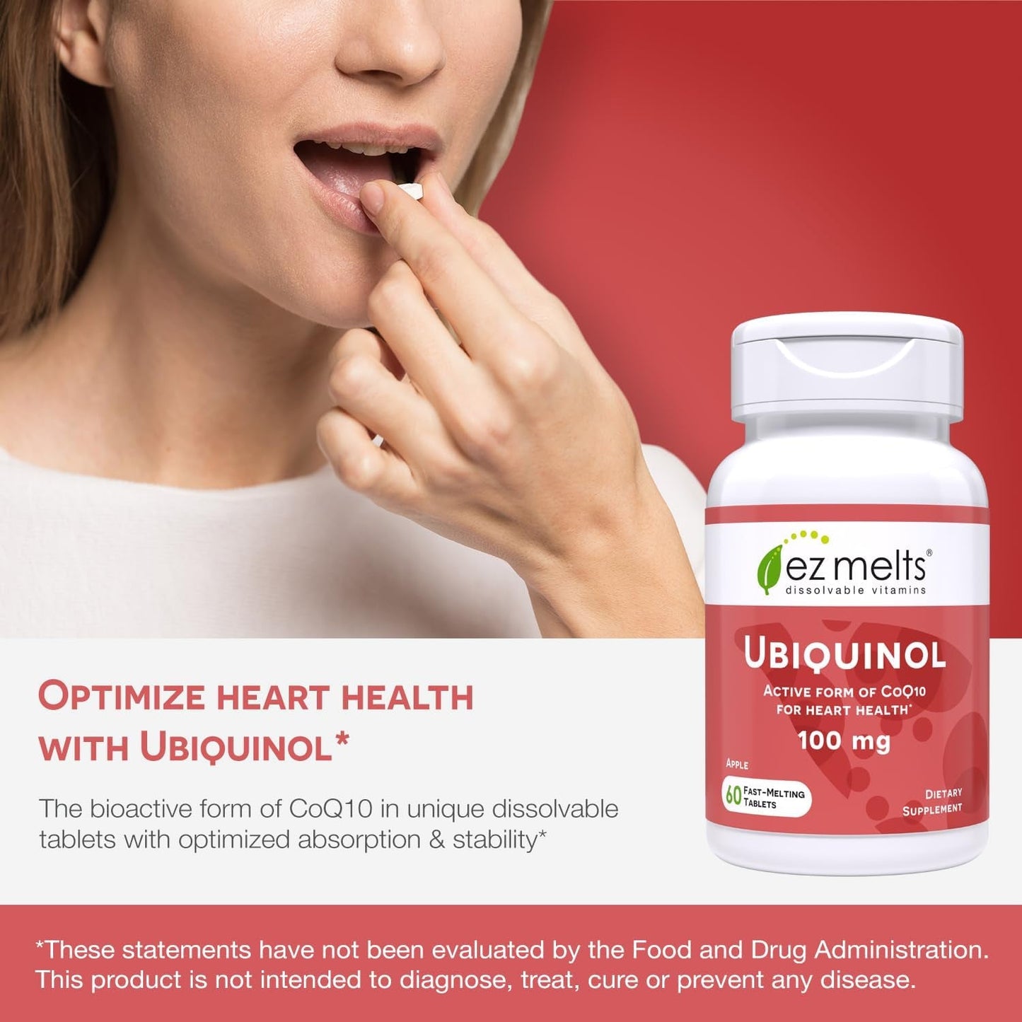 Quick Dissolve CoQ10 100mg Tablets