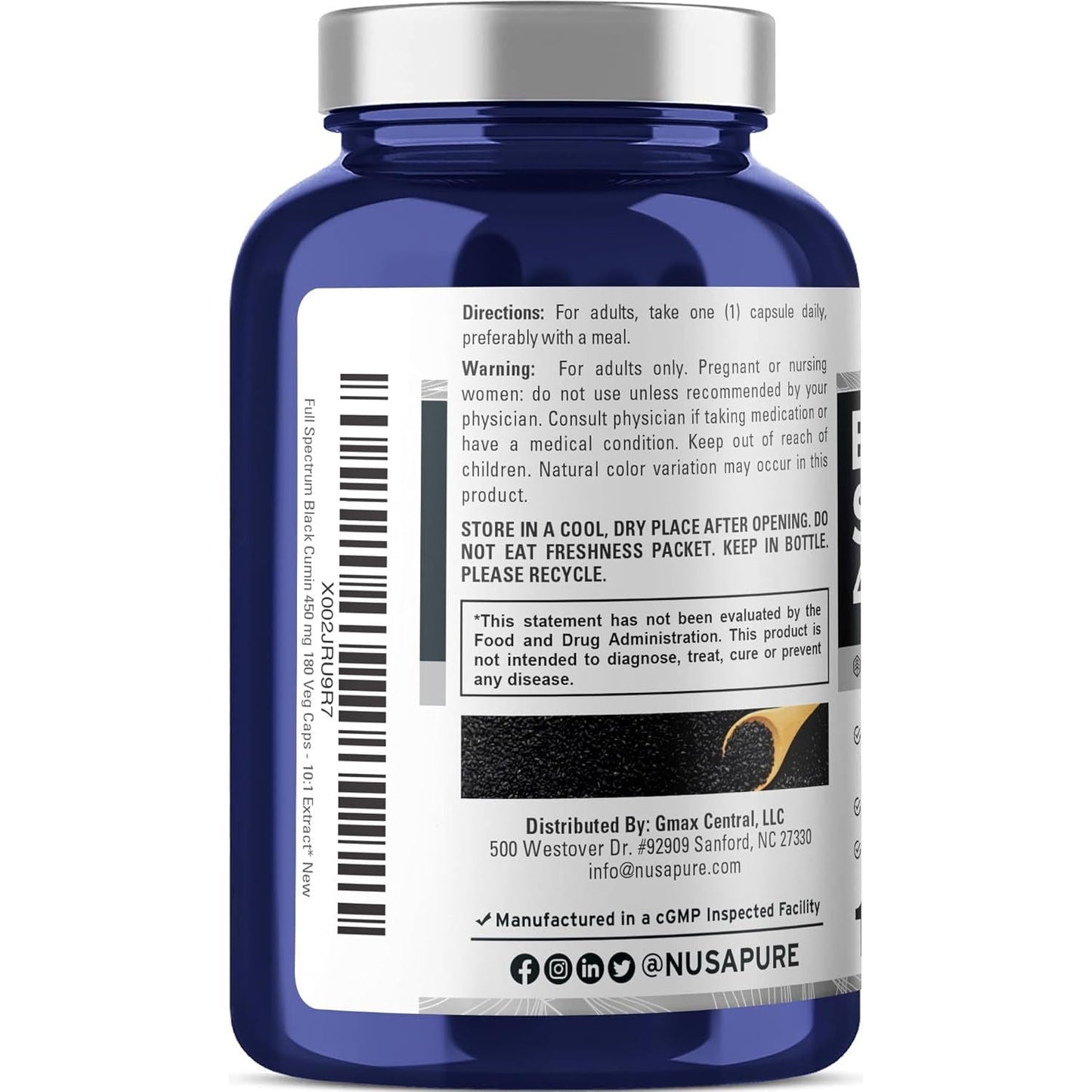 Powerful Black Seed Oil Capsules 4500mg
