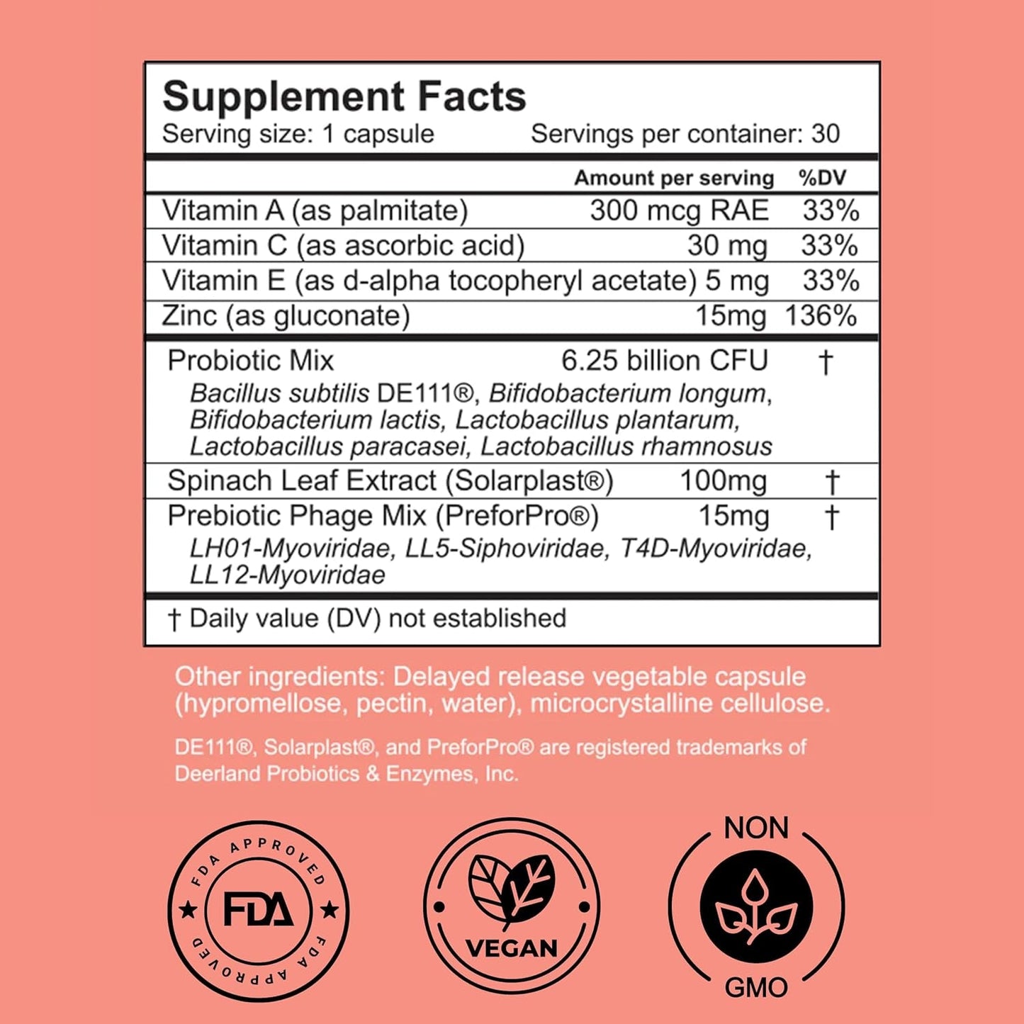 Natural Probiotic Acne Pills for Clear Skin