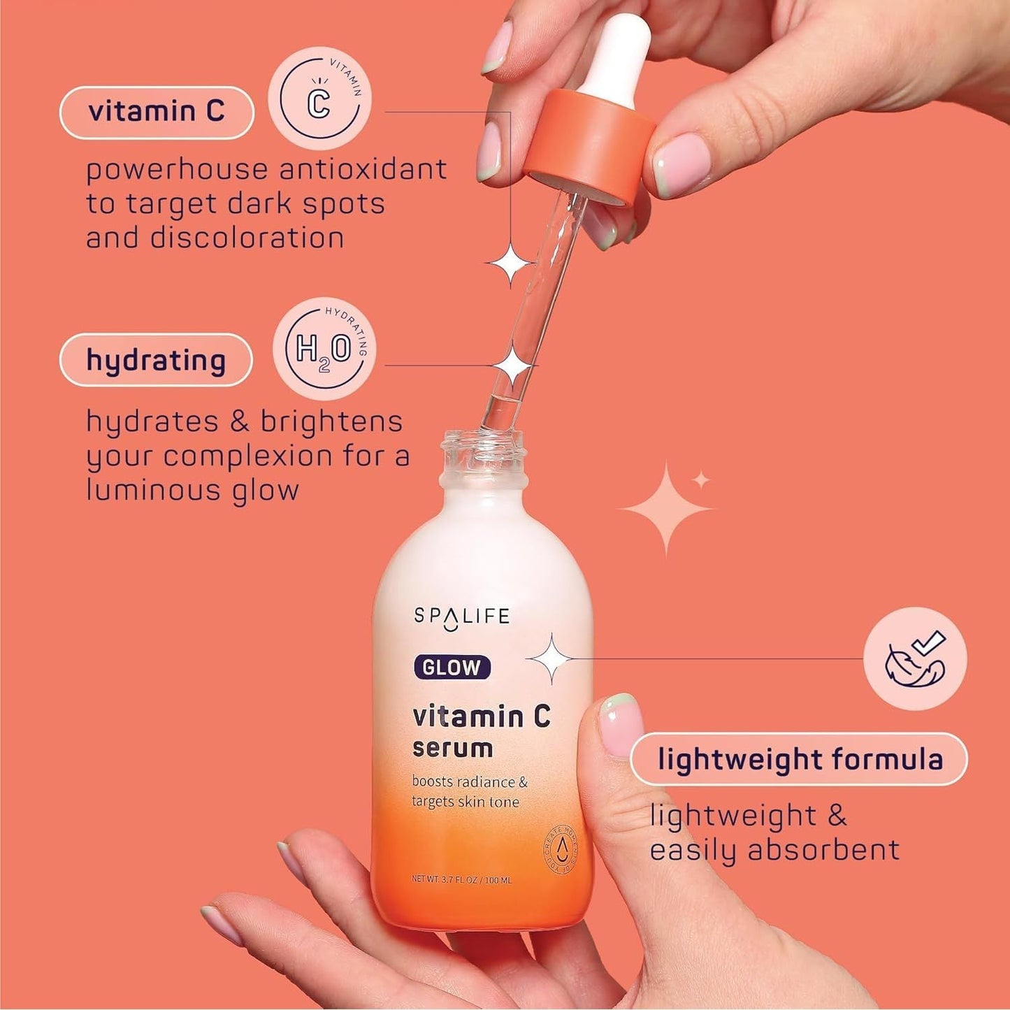 Natural Vitamin C Face Serum - 100ml Brightening Treatment