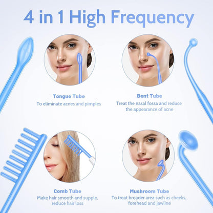 Compact Rechargeable Facial Massager - Blue