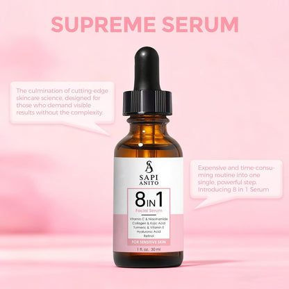 Advanced 8 in 1 Face Serum 30ml - Brightening Moisturizer