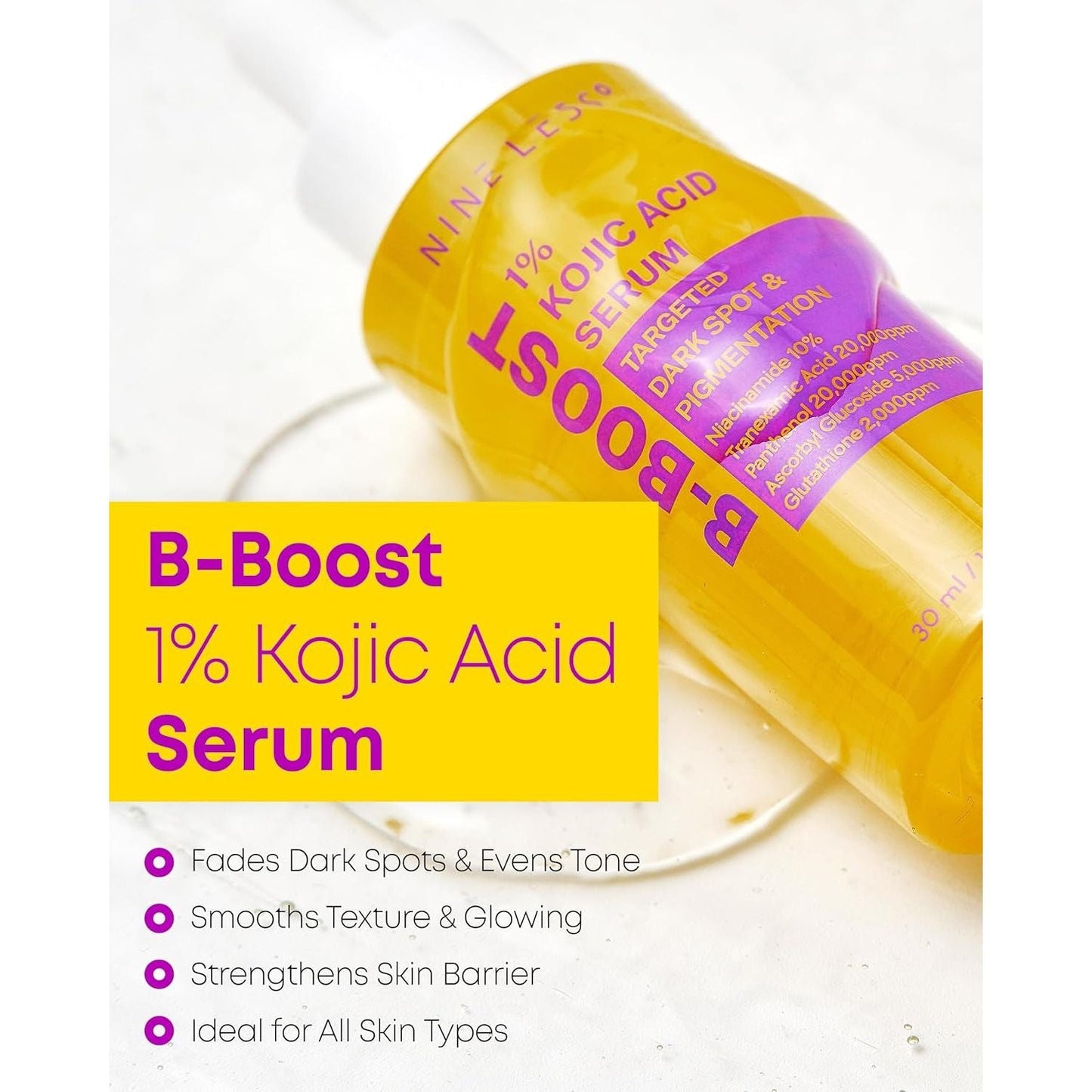 Glowing Skin Kojic Acid Face Serum 30ml