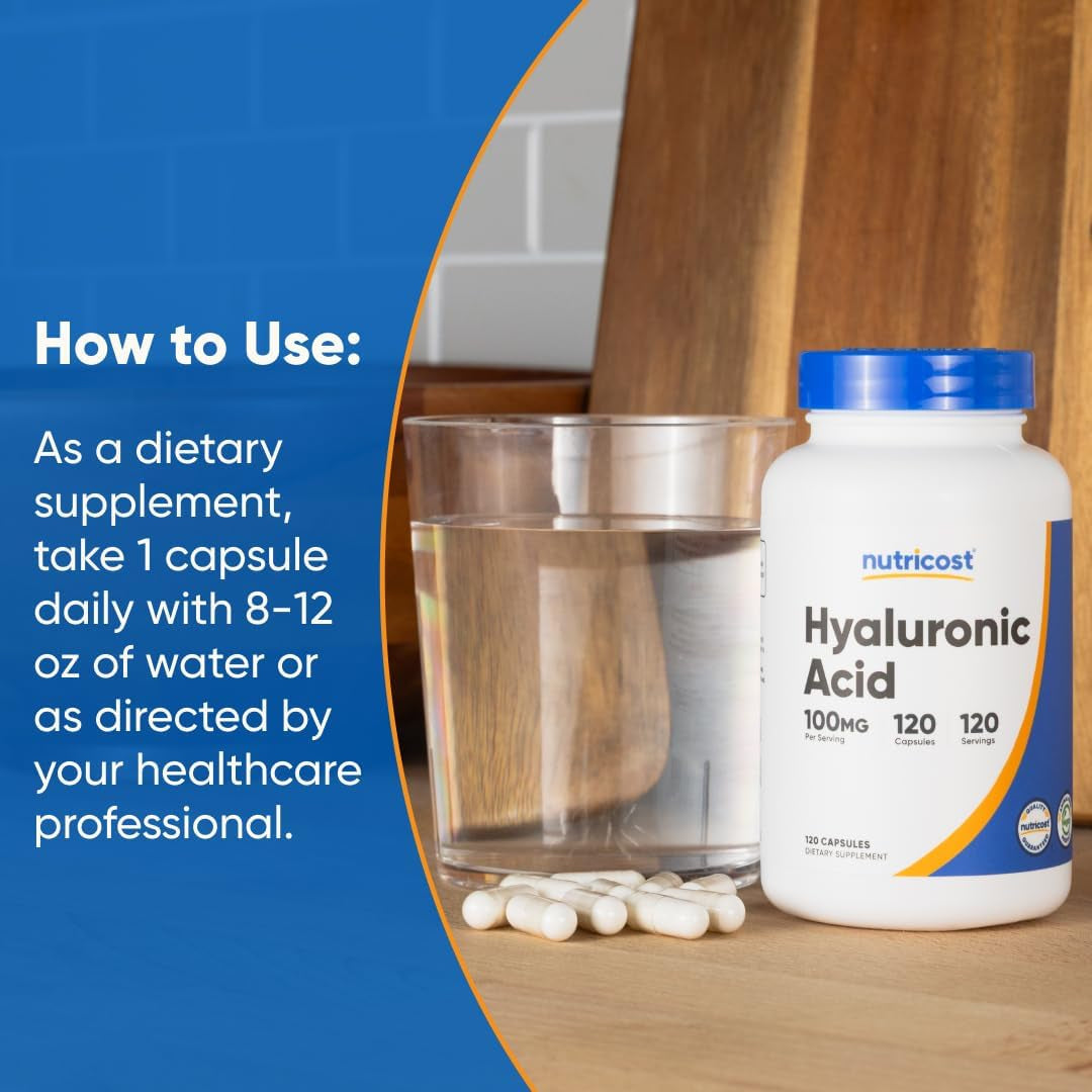 Natural Hyaluronic Acid Supplement 120 Caps