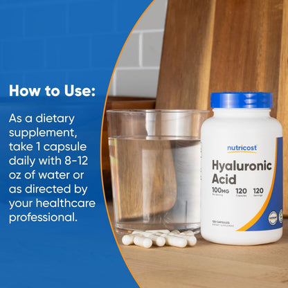 Natural Hyaluronic Acid Supplement 120 Caps