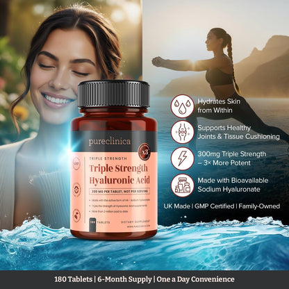 Intensive Hydrating HA 180 Tablets Plump Skin Supplement