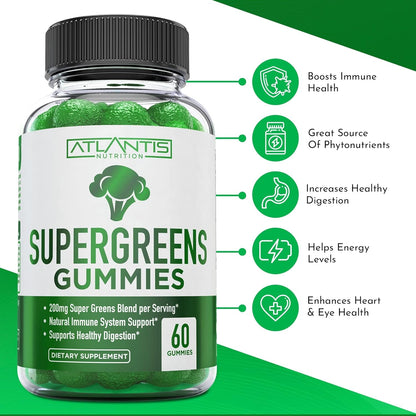 Delicious Greens Vitamin Gummies - 60 Count