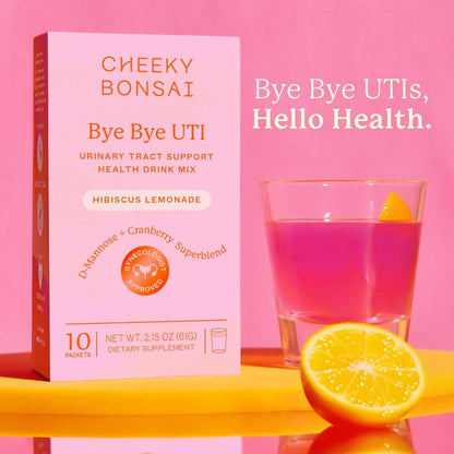 Natural UTI Relief Tea - 10 Hibiscus Cranberry Drink Mixes