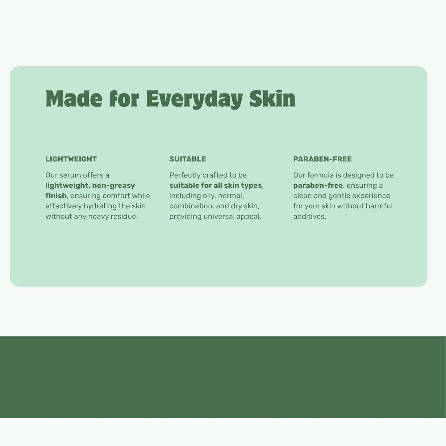 Natural Green Tea Face Serum Moisturize & Brighten