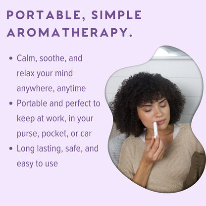 Natural Lavender Oil Stress Relief Inhalers 3 Pack