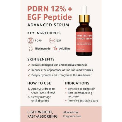 Anti Aging Face Serum with Peptides and EGF 30ml