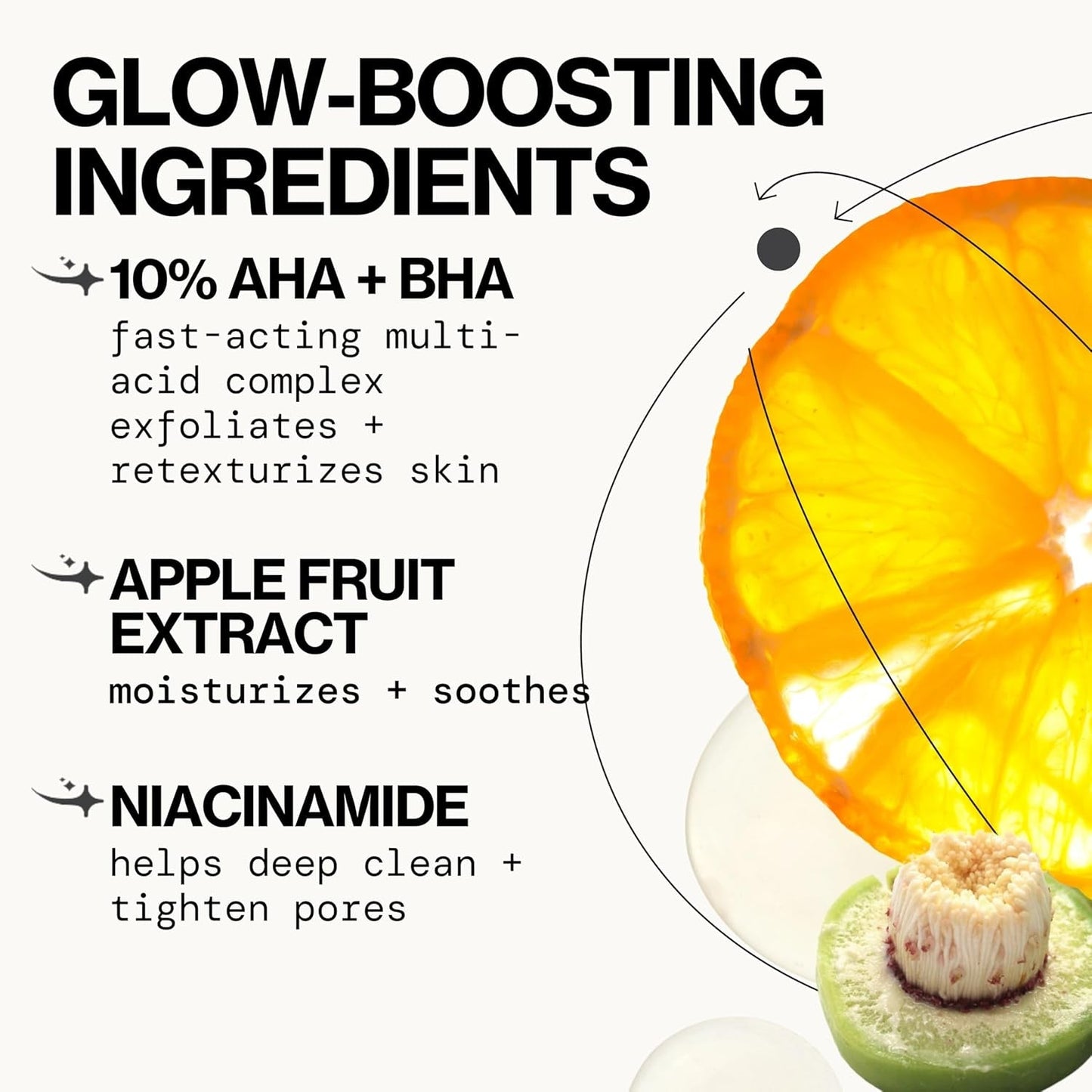Natural Glow Exfoliating Face Pads 60 Count