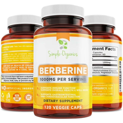 Natural Immune Boost Capsules 500mg, 120 Count, Vegan Formula