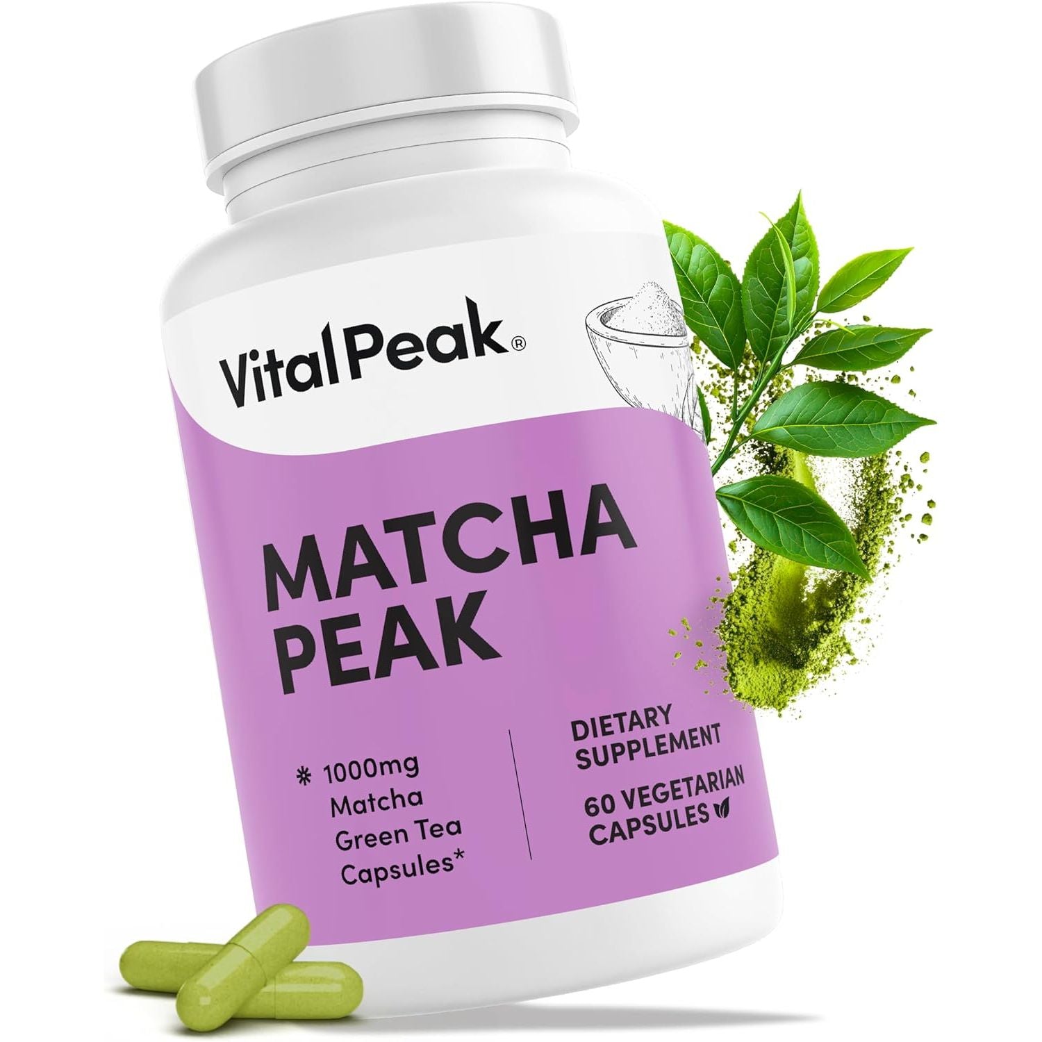 Natural Green Tea Matcha Capsules - Boost Energy & Focus - Mycosmeticslondon