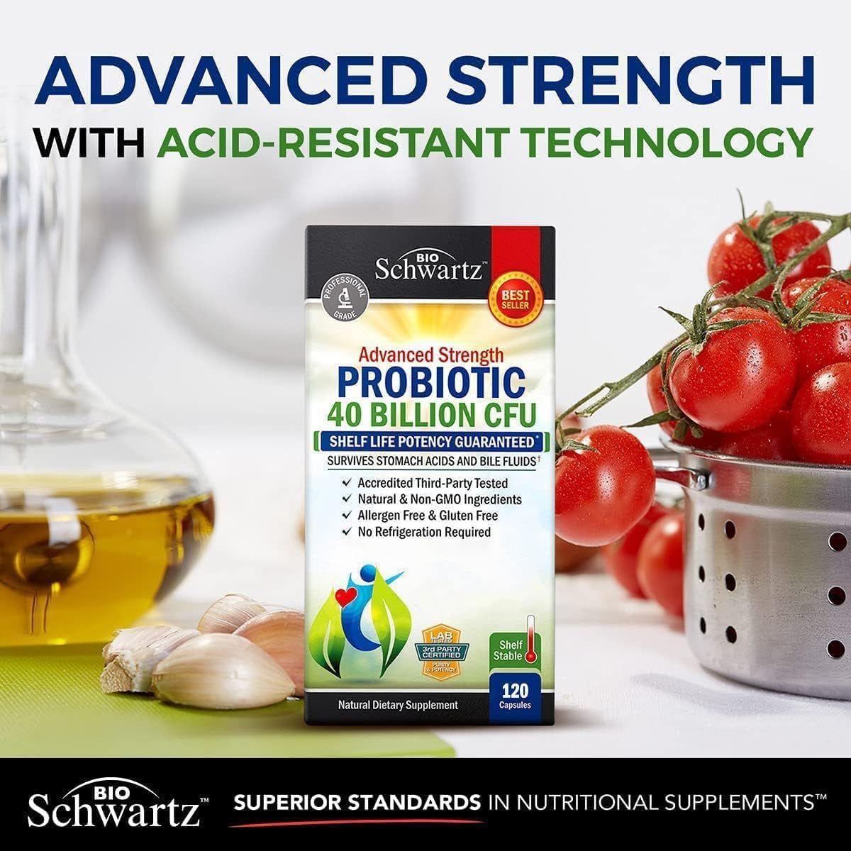 High Potency Probiotic Supplement 40 Billion CFU