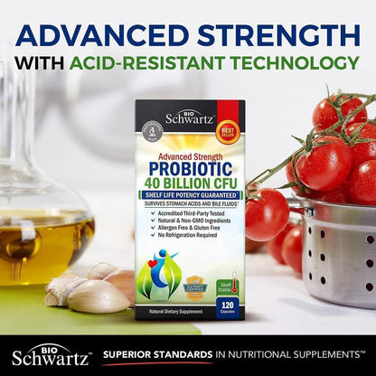 High Potency Probiotic Supplement 40 Billion CFU
