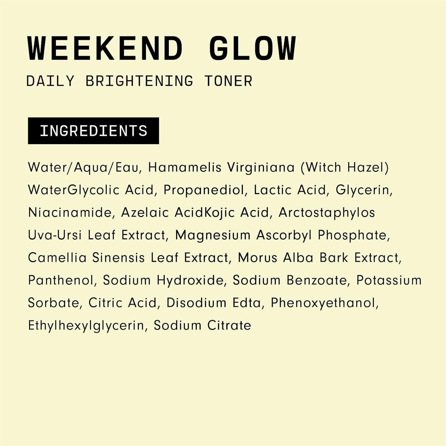 Brightening Vitamin C Face Toner for Glowing Skin