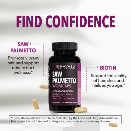 Natural Hair Skin Nail Vitamins for Women - 60 Capsules