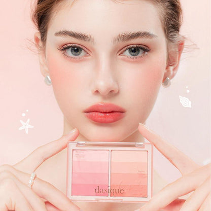 Natural Soft Coral Blush Makeup