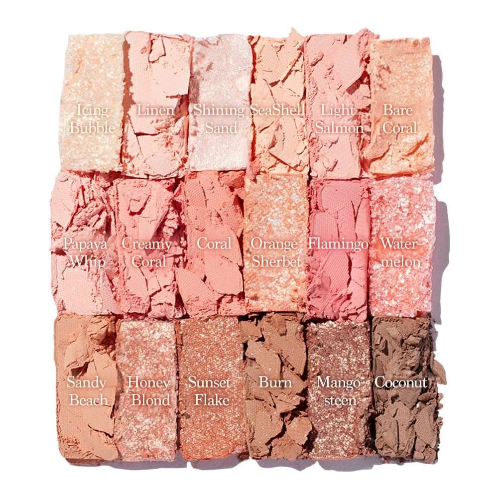 Vibrant Coral Eyeshadow Palette