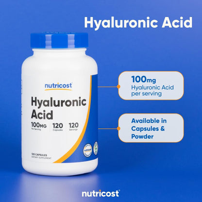 Natural Hyaluronic Acid Supplement 120 Caps