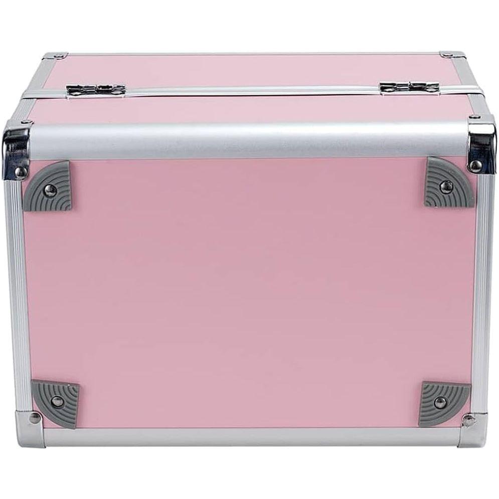 Portable Cosmetic Storage Box with Mirror