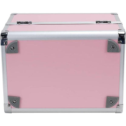 Portable Cosmetic Storage Box with Mirror