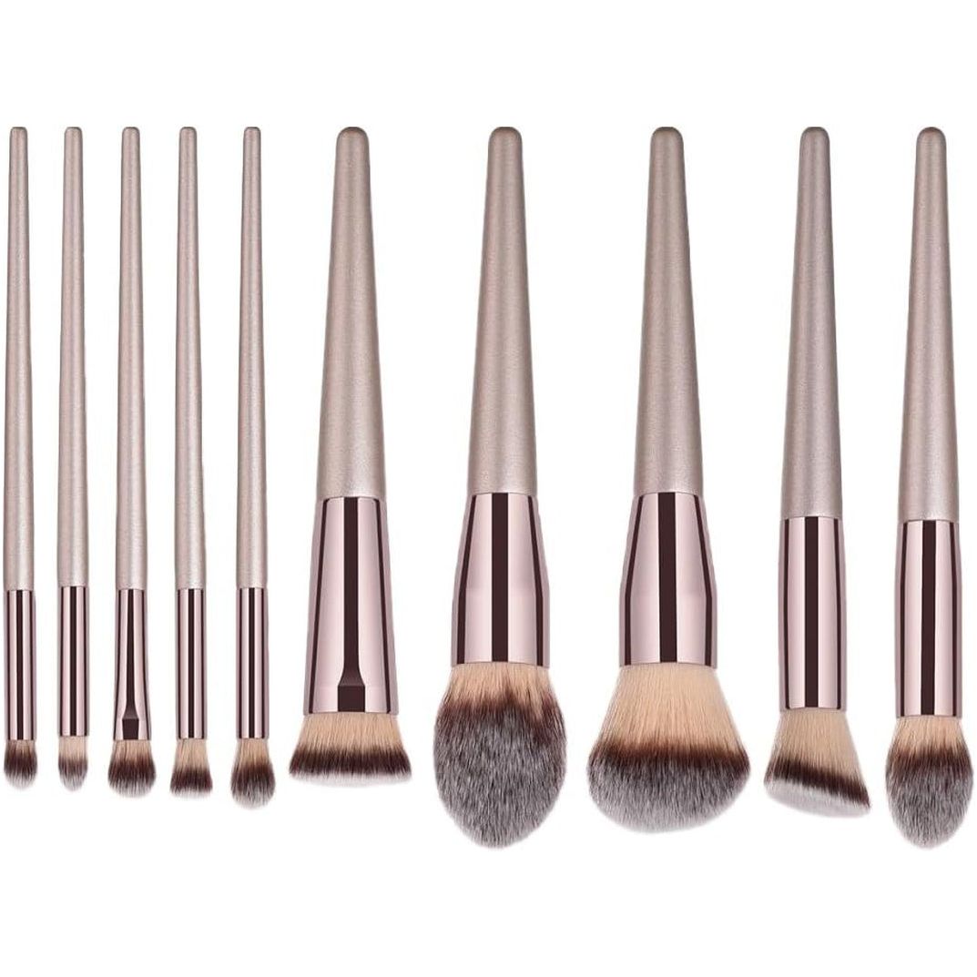 Luxury 10 Piece Gold Makeup Brush Kit