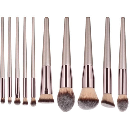 Luxury 10 Piece Gold Makeup Brush Kit
