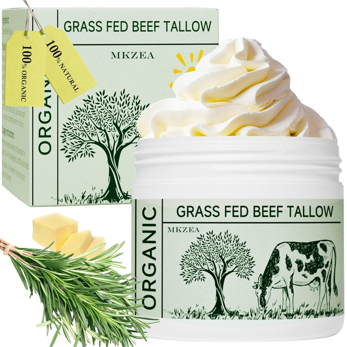 Natural Beef Tallow Moisturizer for Dry Skin - Mycosmeticslondon