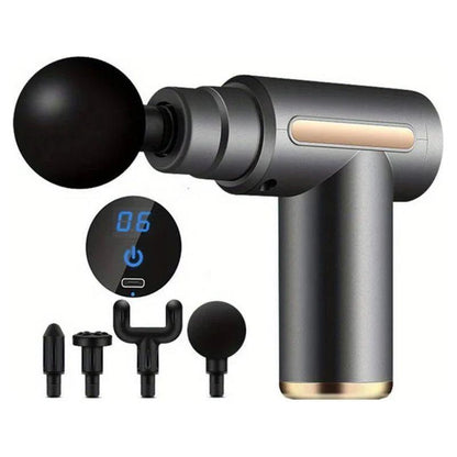 Compact Electric Massager Gun - Rechargeable Deep Tissue Massage Tool